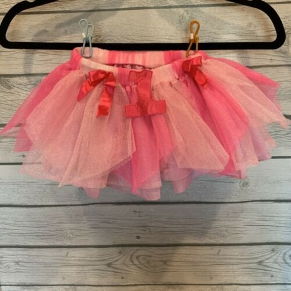 1st BIRTHDAY Girl INFANT TUTU First Party Supplies Baby Accessory Pink Tulle